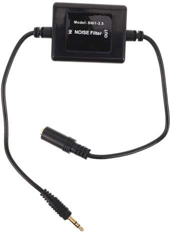 Yardenfun Car Audio Noise Filter Passive Audio Hum Filter Aux Ground Loop Isolator Anschluss Störgeräuschunterdrücker für Autoradios und Lautsprecher