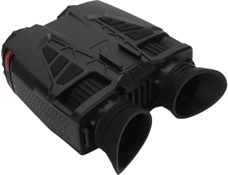 Dpofirs Fotocamera Binoculare 4K, Binocolo Digitale WiFi Zoom Digitale Ottico 8X 16X per Adulti, Videoregistratore con Doppio Schermo per Giochi di Birdwatching da Viaggio (BLACK)