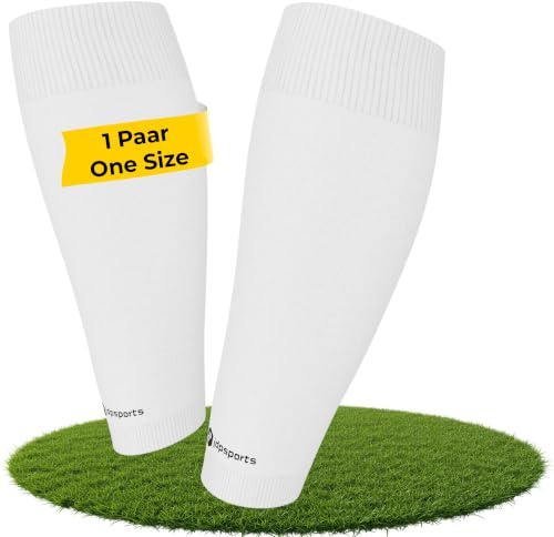JDP Premium Tubes, 100% atmungsaktive Fußball Tubes, 1 Paar hochwertige Fussball Stutzen ohne Socken, Stulpen Fußball Sleeves Herren Damen One Size, Fussball Zubehör, abgeschnittene Fußballstutzen