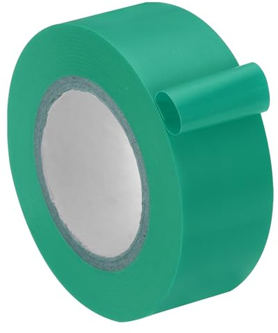 QUARKZMAN Cinta Eléctrica 1 X 60 Ft Impermeable Fuerte Adhesivo Pegatina De Goma PVC Cinta Aislante Retardante De Llama Para Usar A No Más De 600V Verde