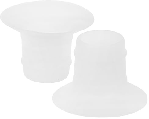 HONMEET 2 pièces Adaptateurs de Flange Silicone pour Pompe Allaitement Manuelle Inserts Flexibles et Lavables Remplacement Portable pour Mamans Actives