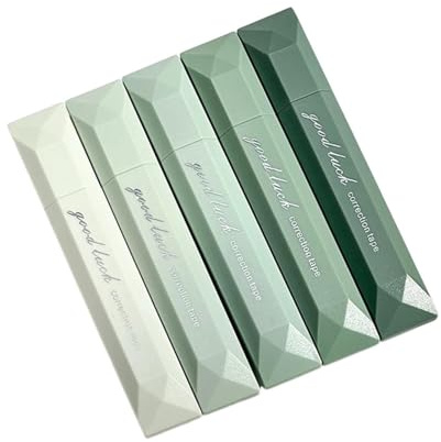 Generisch 5 pezzi nastro biadesivo, 30 m, con gradiente, colla biadesivo, per foto, diario, scrapbooking, regali, accessori fai da te (gradiente di colore verde)