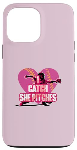 I Catch She Pitches Attrape-Balle Molle Assorti Coque pour iPhone 13 Pro Max