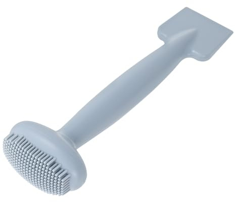 Pennello Applicatore per Maschera Viso in Silicone Doppia Testa Blu | Design Leggero, Uso Multiplo, per Routine Skincare a Casa, Formato Compatto e Maneggevole