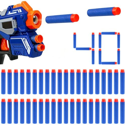 Nerf N-Strike Elite Series Blaster, Darts di Ricarica per Munizioni, esterni per famiglie, bomboniere per feste