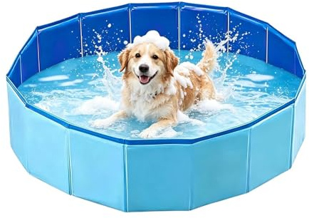 Générique Petite Piscine | 120 x 30 cm Pliable Portable Antidérapant Bassin Baignade,Tub De Bain pour Chien Antidérapant - pour Utilisation Intérieur Extérieur Jardin Maison Cour Salle de Bain Chiots