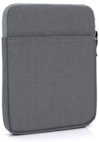 MyGadget Nylon Sleeve Hülle für Tablet bis 6 Zoll [ 17 x 12,5 cm ] - Schutzhülle Tasche für z.B. Kindle Paperwhite [bis 2021] | Kobo Clara HD - Dunkel Grau