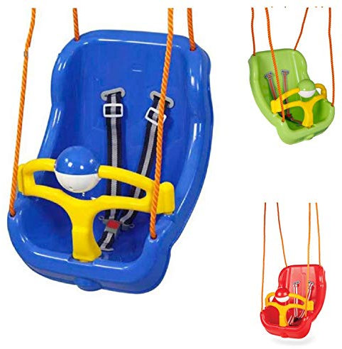 Pilsan, balançoire bébé 2 en 1, Big Swing 06130, Dossier Haut, poignée Amovible, Farbe:Bleu