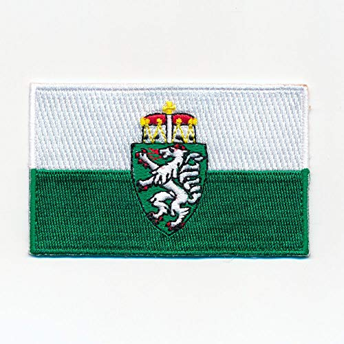 hegibaer 60 x 35 mm Steiermark Österreich Flagge Graz Wien Aufnäher Aufbügler 1127 B
