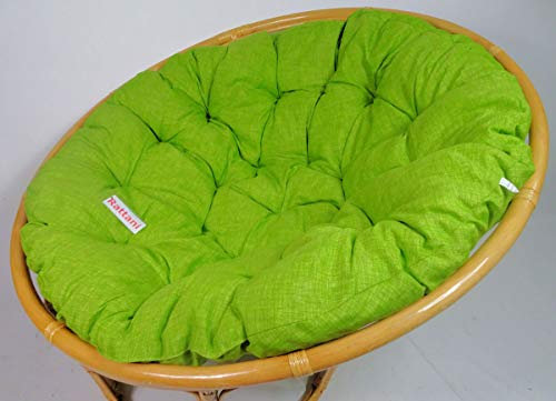 Rattani - Polster, Kissen, Auflage, Ersatzpolster für Rattan Papasansessel, Stoff Nuevo Loneta, D 120 cm, Made in EU