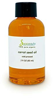 Soapeauty CARROT SEED OIL 100% Pure Unrefined Cold Pressed Virgin (1 Oz (30 ML) Glass Dropper)