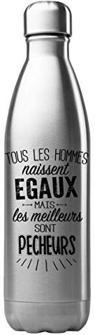 Gourde Isotherme Personnalisée 500 ml – Acier Inoxydable – Thermos Chaud/Froid – Bouteille Réutilisable Écologique – Cadeau Métier & Les meilleurs sont – Fabrication Française (N°8)