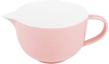 Gaolinci Simple Solid Color Kitchen Ceramic Mixing Bowl, 1 Quart Large Bowl, with Pouring Spout and Handle