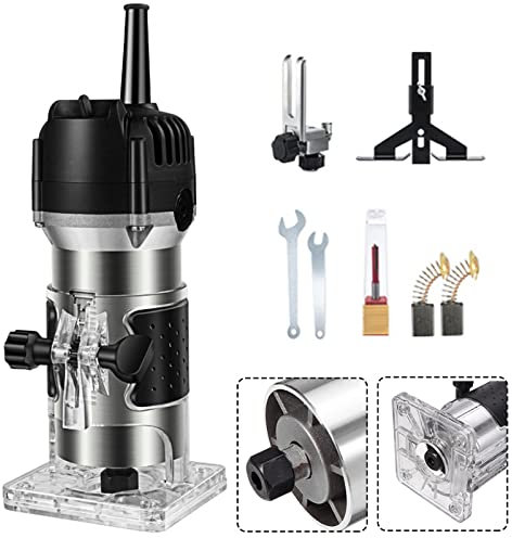 Fresatrice Verticale Legno, Rifilatore Per Legno, Pialla Filo Per Legno, Falegnameria Utensili Fresa 1000W Fresatrice Elettrica 32000R/Min Falegnameria Fresatrice Per Legno Professionali,A