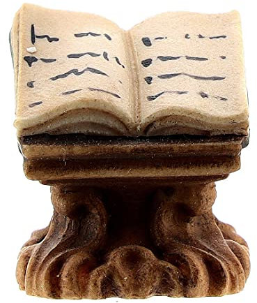 Buch auf Lesepult 10cm Grödnertal Holz Mod. Original