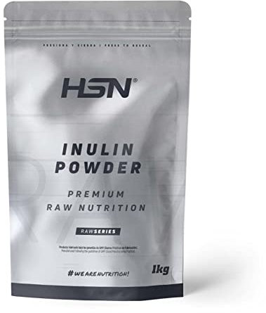 Inulina en Polvo de HSN | Sabor Natural 1 Kg = 333 Tomas por Envase Prebiótico 100% Natural Fibra procedente de la raíz de la Achicoria | No-GMO, Vegano, Sin Gluten
