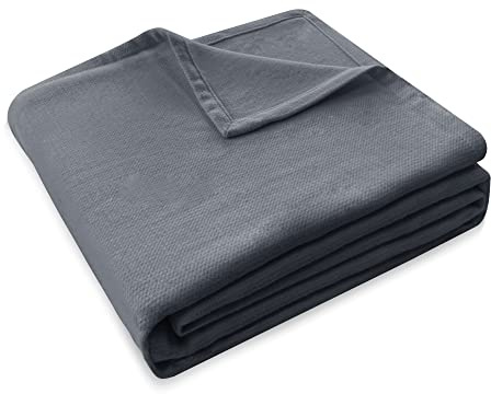Style Quarters Cashmere Bed Blankets Queen Size Grey 10% Cashmere 90% Cotton Warm Luxury Plush Cozy Soft Comfy Lightweight Queen Blanket for Bed,Sofa,Couch,Travel,Camping All Season (90x90 Inches)