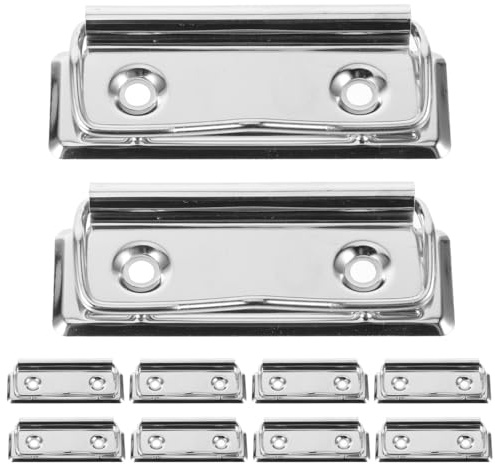 Healvian Metallklammern Für Klemmbrett 7 Cm Edelstahl Starke Flache Klemmen 10 Stück Für Bürobedarf Menühalter Schreibtafeln Und Dokumenten