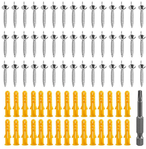 Kopinma Lot de 50 vis à double tête sans couture pour plinthes en bois Vis de sécurité, lignes de pied spéciales Clous