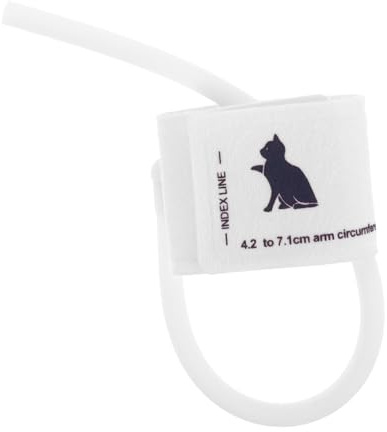 OATIPHO Blutdruckmessgerät Katze Veterinär Blutdruckmessgerät Manschette aus Vliesstoff für Tiere Komfortabel Zuverlässig und Präzise für Haustiere | Tpu Innenlage, Präzise Überwachung, Compliant mit Medizinischen Standards