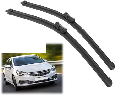 TOYOCC Car Front Wiper Blades Brushes Cutter Accessories Rubber Windshield Wiper Universal Car Blade For Opel For Astra K 2015 2016 Windshield Wiper