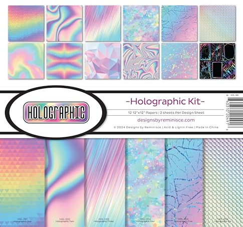 Reminisce Holographic Scrapbook Collection Kit