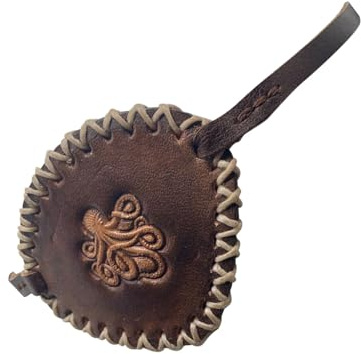 Yianyal Piraten-Augenklappe für Erwachsene, Retro-Stil, PU-Leder, Totenkopf, gekreuzte Knochen-Tuch, Augenklappe, Retro-PU-Leder, Augenklappe