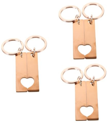 SEWACC 6 Stk Leerer Schlüsselanhänger Leere Ketten Diy Carving Tags Machen Schlüsselanhänger Mit Schriftzug Selber Machen Dekorativer Charm- Rostfreier Stahl