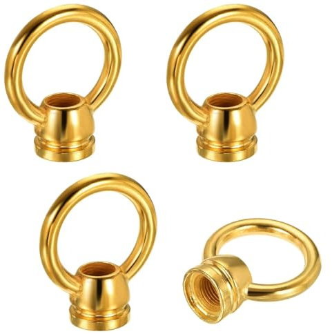 4 dadi ad anello, dado oculare M10, con occhielli ad anello, hardware per appendere, lampadari, lampadari (oro)