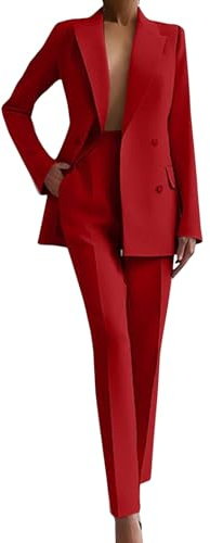 Elegante 2-teilige Hosenanzüge, Blazer und Hose, Business-formelle Arbeitsanzüge für Frauen, Büroarbeits-Outfits