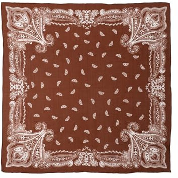 MayTree Seidentuch Baumwolle und Seide quadratisch 65x65cm, Bandana rot