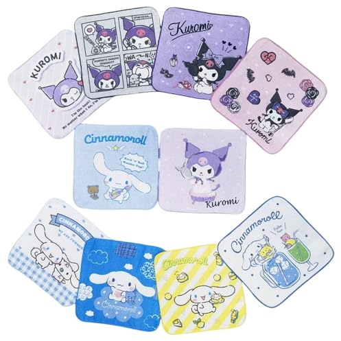 FEIFEI'S BOW Weiche Kinder-Waschlappen mit Prinzessinnen-Spinne, mehrfarbig, für Kinder, Jungen, Mädchen, Gesichtshandtuch, Baumwolle, 15 x 15 cm (Melodie), 5 Stück