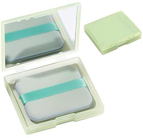 JUGUTA 100Pcs Löschpapier, Oil Control Paper + 1 Spiegel + 1 Puderquaste, Blotting Paper Gesicht Kontrolle Von Glanz Und Sebum Für Alle Hauttypen, Blotting Paper Für Ein Mattes Finish, Kein Duf