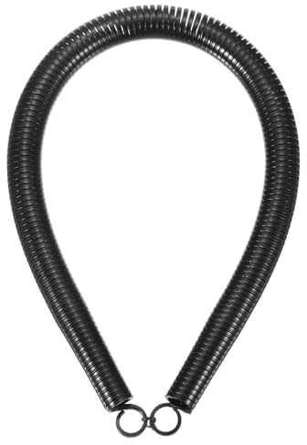 sourcing map Curvatubi a molla in PVC, diametro esterno 20 mm, lunghezza 520 mm, molla piegatubi per tubi in idropotenza domestica, nero