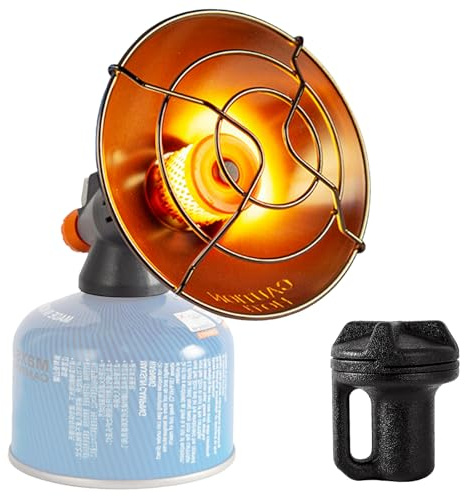Riscaldamento portatile con accensione elettronica per campeggio, terrazza e tenda, ideale per attività all'aperto in inverno