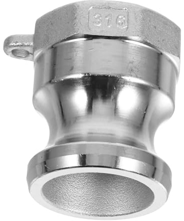 DIYEAH Raccordo Scanalatura Camma Per Tubi Flessibili in Acciaio Resistente Giunto Per Tubi Flessibili Camlock Adattatore Per Acqua e Olio Connettore Rapido