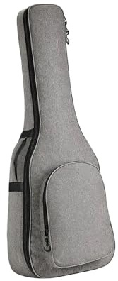 NDSJAIE Universell gitarrväska vattentätt fodral för 41 tum gitarr, hållare för akustiska och elektriska tillbehör, Grå, Taglia Unica, One Style