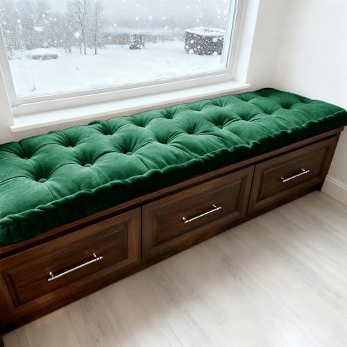 WLXFF Cojín de Suelo Acolchado, Cojín de Banco para Interiores y Exteriores, Cojines de Banco de 4 Pulgadas de Grosor, para Jardin, Zapatero, Asientos de Sofa, Palets, Porche,No6,200x50cm