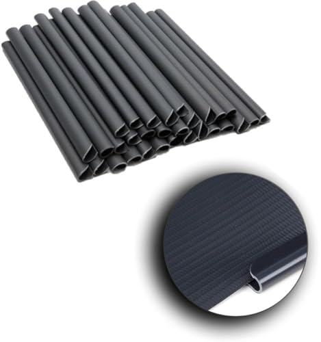 FACAIIO Mounting Clips PVC Privacy Screen Strips and Double Rod Mat Fences, 190 for mm x 15 for mm, Weatherproof and UV- PVC Clamp for Bars Garden Privacy Solutions