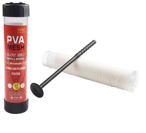 5m PVA Fishing Mesh Net Bait Bag – Water-Soluble Biodegradable Feeder Bag for Carp & Coarse Fishing, 60mm/44mm/37mm Sizes, PVA Material, Includes Bait Tool(37mm*5m)