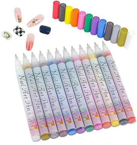 Marcatori Per Smalto Per Unghie Punte 0.5mm Asciugatura Rapida Strumenti