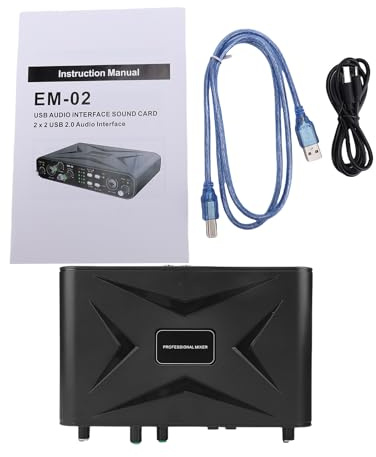Vroomoto Professionellt Externt USB-ljudkort med Mikrofonförförstärkare för Livestreaming och Karaoke