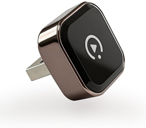 XINROAM Adattatore Carplay Wireless per iphone, Mini Adattatore Car Play | Convertitore Cablato in Wireless, USB C/A Plug and Play, per iOS12+ e Auto con Carplay dal 2016, non supporta Android
