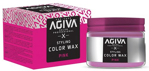 Agiva Hairstyling Wax 08 - Cera Colorante per Capelli - Pink/Rosa - 120 gr