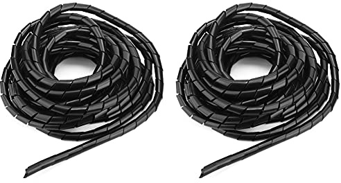 Hyuduo Accessorio di Protezione per Cavo A Spirale in Pp A Spirale Con Guaina Avvolgente per Filo Metallico(Φ12Mm 15M), Accessori elettrici avvolgicavo avvolgicavo avvolgicavo