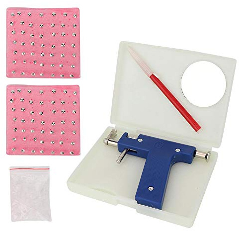 DEWIN öronpiercing kit, öronhål piercingverktyg, professionellt smärtfritt kroppspiercing verktyg näsa navel öra hål piercing verktyg