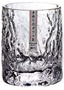 Maya Star Verres à whisky en verre transparent de style japonais, souvent utilisés pour le whisky scotch, la vodka, la bière, le brandy, les cocktails – Motif glacier