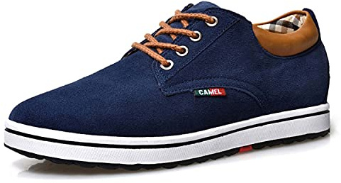Meidiastra Zapatos de Ascensor de Altura Invisible para Hombre, Transpirables, con Cordones, de Moda, Zapatos de Vestir de Oxford, Zapatos de Vestir Casuales - 2.36 Pulgadas más Alto