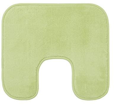 Gözze - Tappetino da Bagno Antiscivolo Premium, Con Incavo per WC, RIO, 100% Microfibra, Ideale per il WC grazie all'Incavo, 100% Microfibra, 50 x 45 cm - Limone