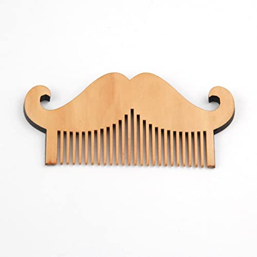 AKUYAO Bartbürste Premium Bartbürste aus Holz mit handgefertigter perfekter Geschenkidee, Bartkamm-Bürstenkamm in Kreditkartengröße, perfekt für Geldbörse und Tasche, doppelseitiger Kamm
